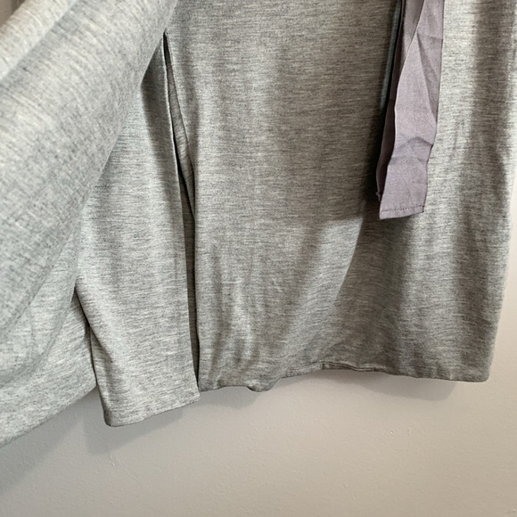 BNWT RUDSAK Heathered Grey midi faux wrap Skirt size Xs - Picture 3 of 4